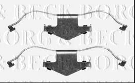 BORG & BECK bbk1405 -  Комплектующие, колодки дискового тормоза